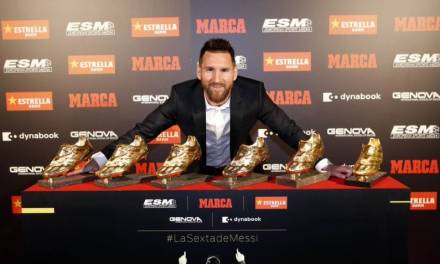 Messi recibió su sexta bota de oro