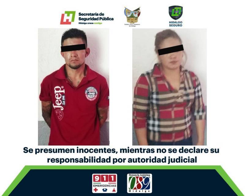 Asegura SSPH a dos en Ixmiquilpan, tras presunto robo de camioneta