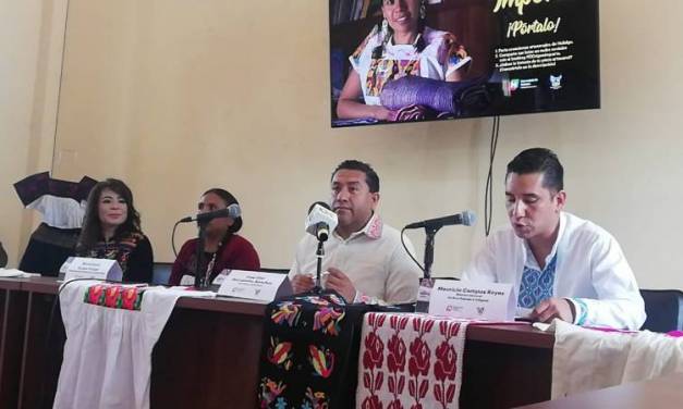 Lanzan Campaña ¡Pórtalo! para promover y salvaguardar artesanías hidalguenses