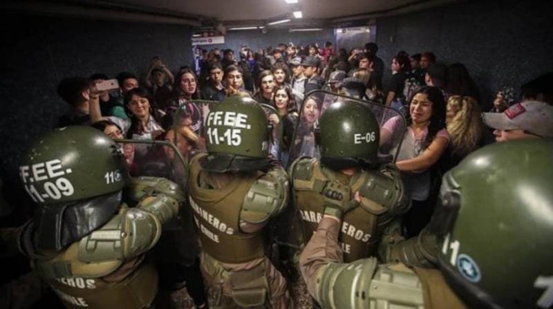 Persisten enfrentamientos en Chile pese al Estado de Emergencia