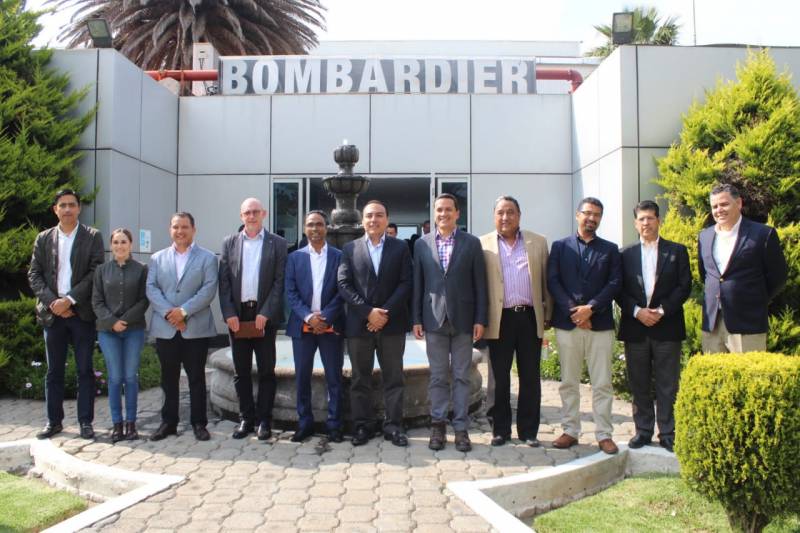 El secretario de Desarrollo Económico de Hidalgo se reúne con industriales de Sahagún y de la Asociación Mexicana de Ferrocarriles