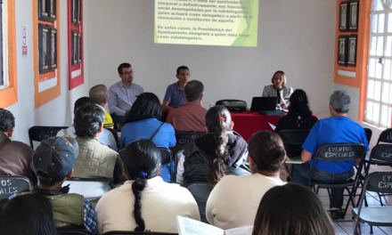 Presentan en Santiago Tulantepec nuevo reglamento de Delegados
