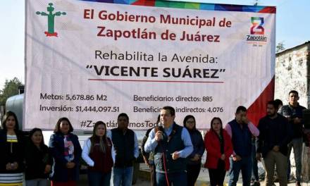 Invierten 1 mdp en rehabilitar calle de Zapotlán