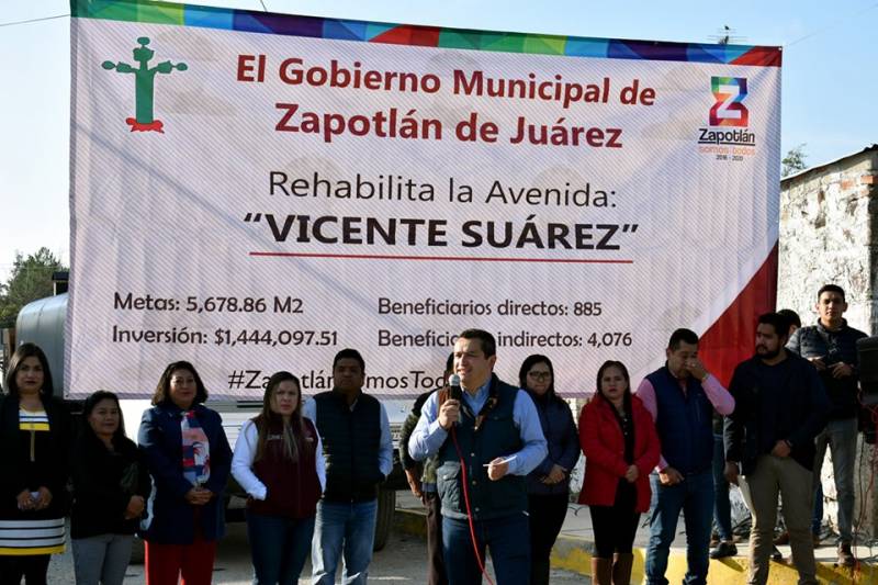 Invierten 1 mdp en rehabilitar calle de Zapotlán