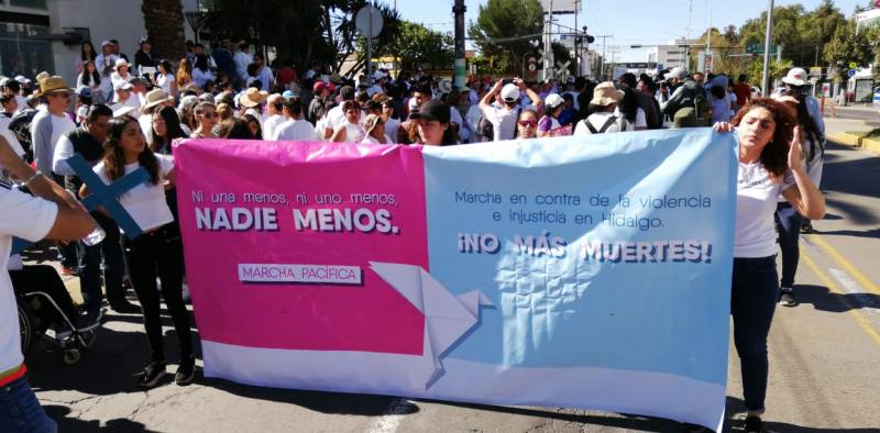 Marchan en Pachuca por desaparición de personas