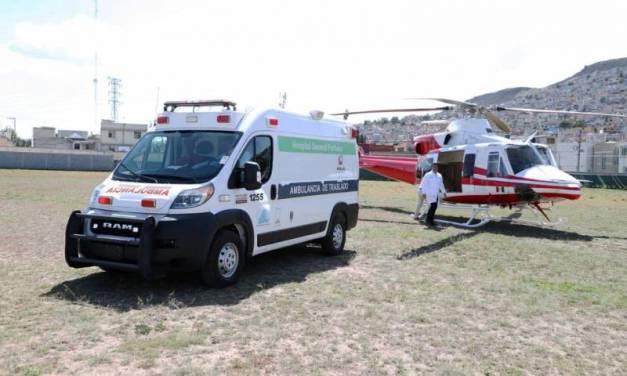 Joven madre salva la vida gracias a traslado aéreo