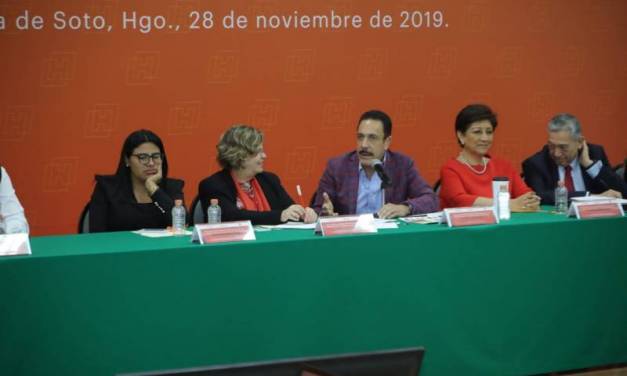 Reconoce Nadine Gasman protocolos de acción en Hidalgo contra violencia de género