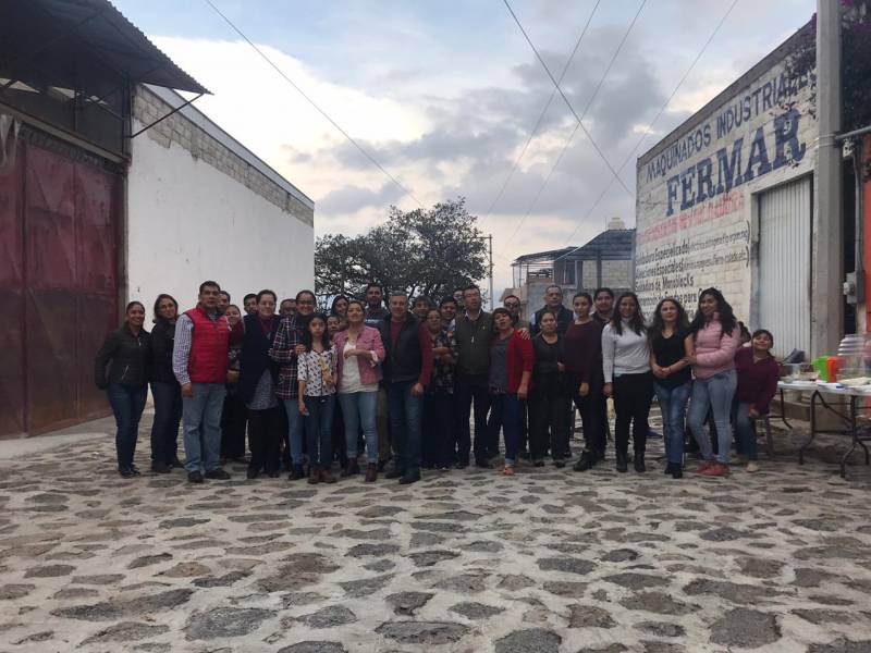 Inauguran Obras en colonia Pedregal de San José en Santiago Tulantepec