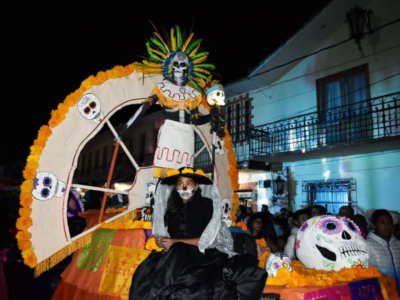 Celebran con éxito el Tercer Desfile de Día de Muertos en Zapotlán de Juárez