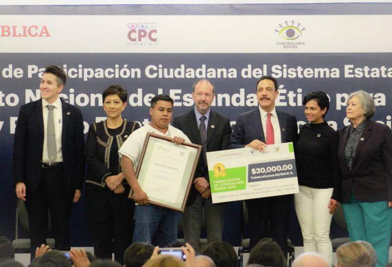 Gana Hidalgo el Premio Nacional de Contraloría Social