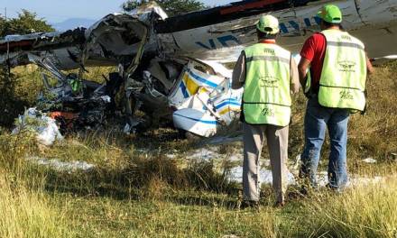 Cae avioneta en Temixco Morelos; murieron dos personas