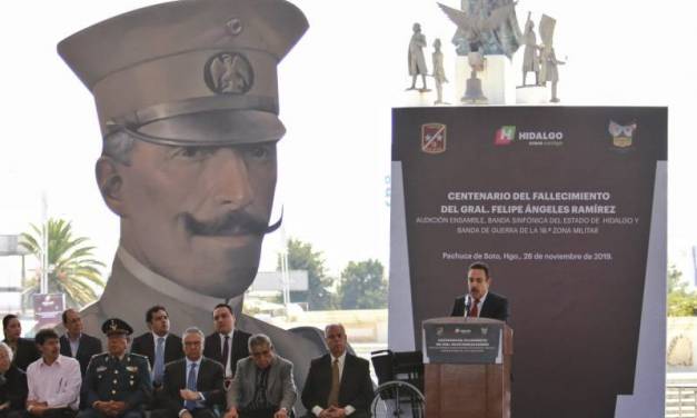 Rinden homenaje por el centenario del fallecimiento del  general Felipe Ángeles