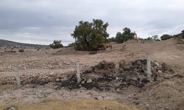 En peligro Zona Arqueológica de Tepeyahualco