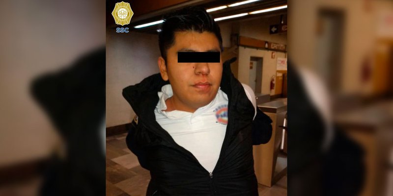 Sujeto le arrancó parte de la nariz a un policía, en el metro de la CDMX