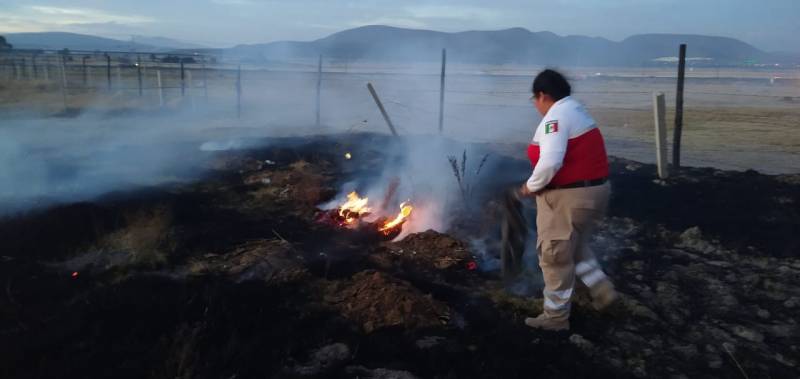 Alertan por incendios de pastizales en Tolcayuca