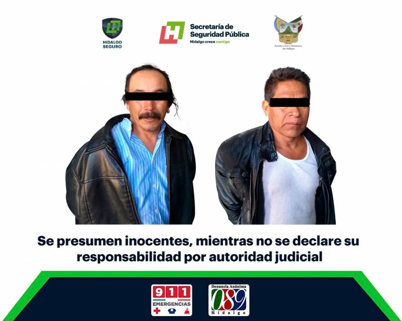 Tras persecución, asegura SSPH a 2 hombres armados en Ixmiquilpan
