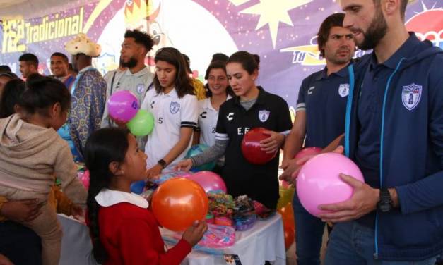 Reyes Magos regalaron juguetes a través de los Tuzos