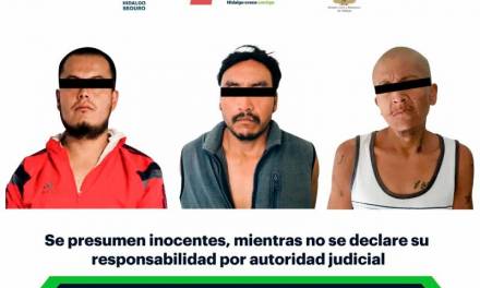 Asegura SSPH a tres individuos en Tula y Mixquiahuala por presunto narcomenudeo