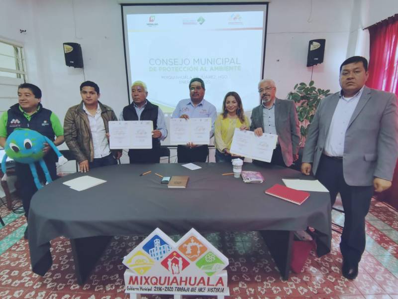 Firman convenio para protección del medio ambiente en Mixquiahuala