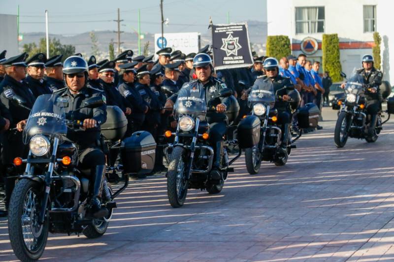 Entregan motopatrullas a Secretaría de Seguridad Pública de Pachuca