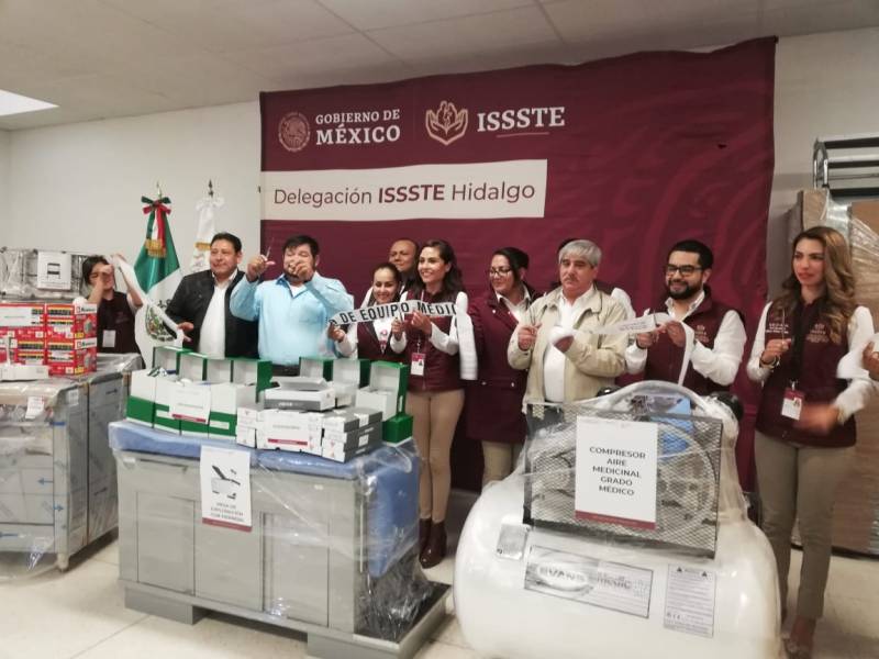 Entregan mobiliario médico a delegación del ISSSTE en Hidalgo