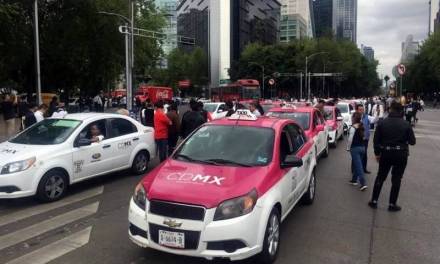 Taxistas se enfrentaron con policías de la CDMX, en manifestación