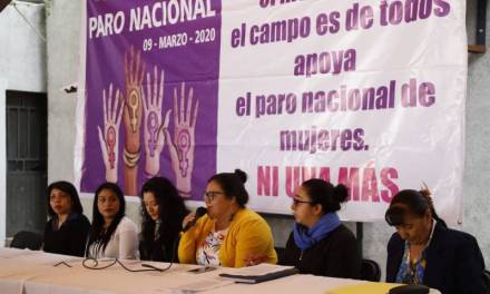 Movimiento Campesino Hidalgo se suma al Paro Nacional de Mujeres