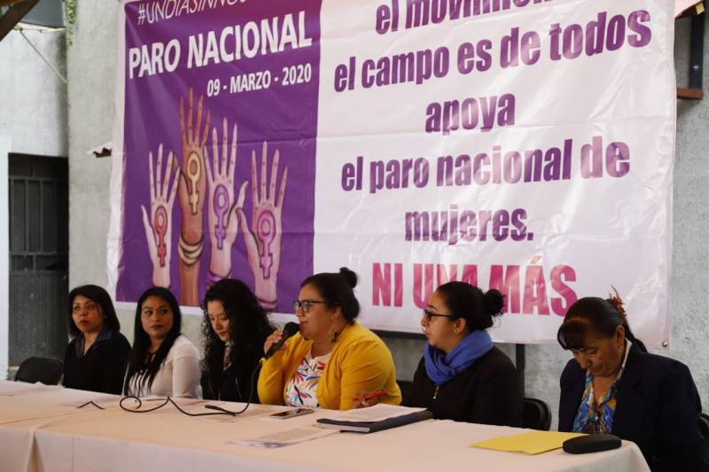 Movimiento Campesino Hidalgo se suma al Paro Nacional de Mujeres