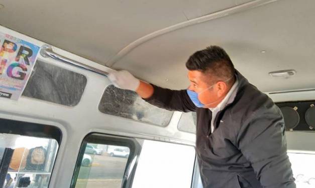 Implementa Fayad medidas preventivas en el transporte público
