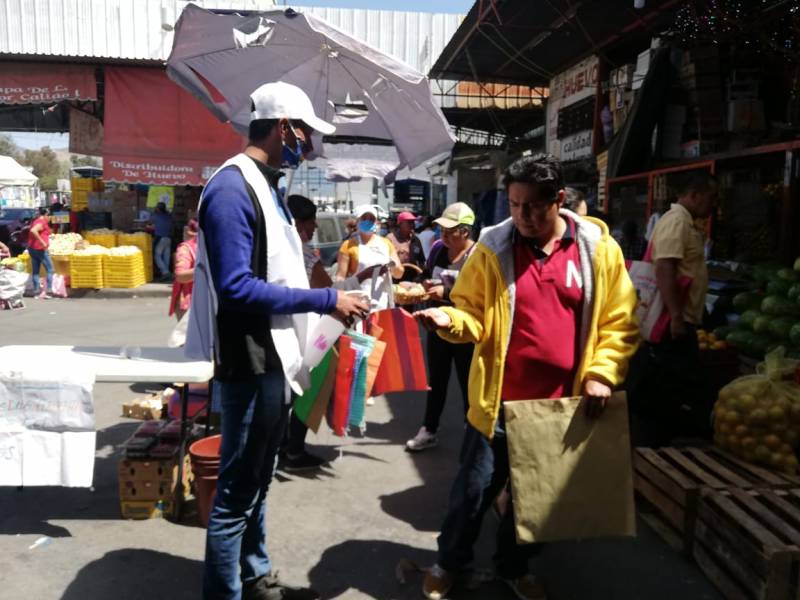 Central de Abastos de Pachuca sigue operando, extreman medidas sanitarias