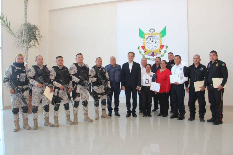 Ayuntamiento de Tulancingo reconoce a Policías Municipales
