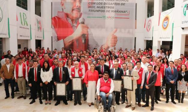 El Partido Revolucionario Institucional, conmemora su 91 aniversario