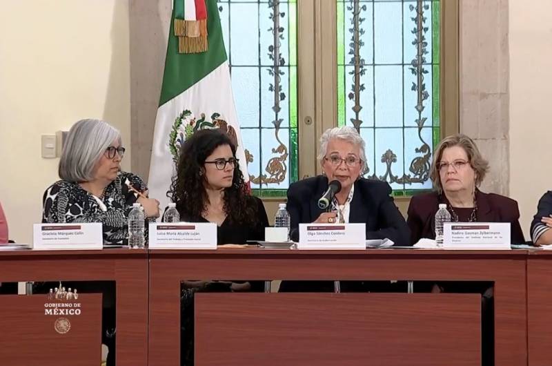 Olga Sánchez pide que manifestaciones feministas sean pacíficas