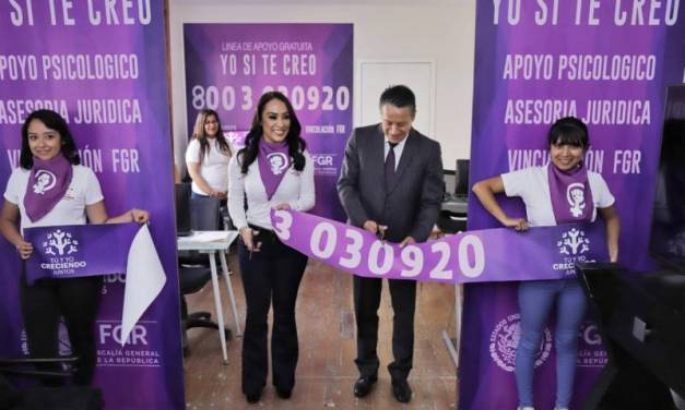 Habilitan línea telefónica gratuita para atención a la mujer