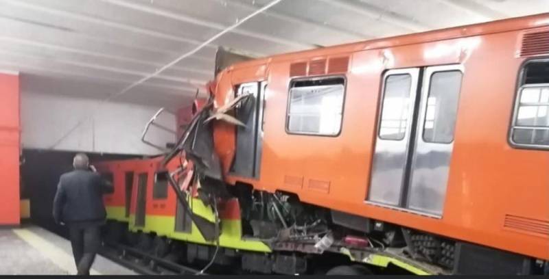Un muerto y 41 heridos deja choque de trenes en el metro de la CDMX
