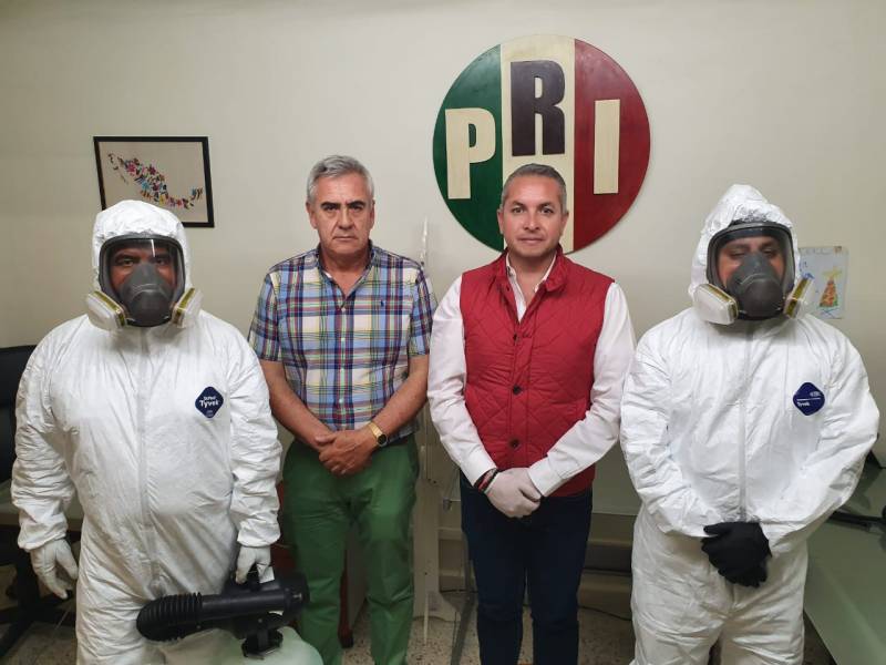 Comité Municipal del PRI Pachuca realizó sanitización