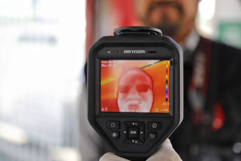 Operan en Pachuca cámaras termográficas para detección de fiebre en ciudadanos