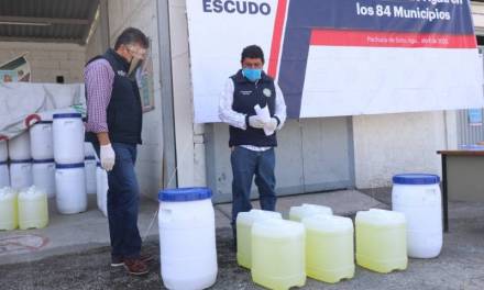 Gobierno del estado entrega insumos para cloración de agua en los 84 municipios
