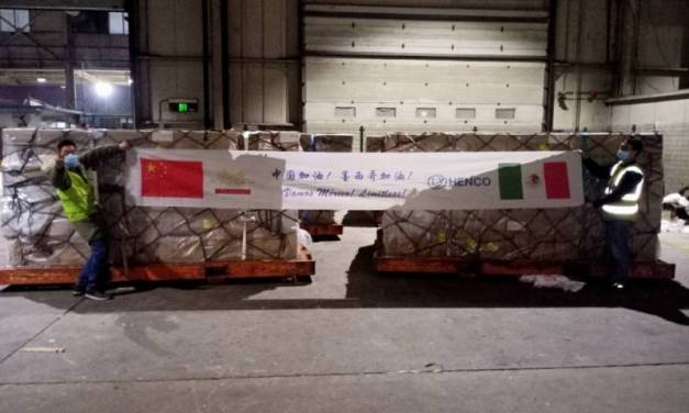 Viene de China a México un avión cargado de insumos médicos