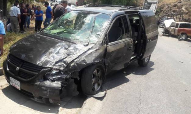 Seis lesionados en accidente en carretera Cuautepec- Tulancingo