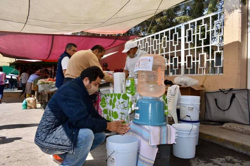 En Zapotlán verifican el cumplimiento de medidas sanitarias en tianguis