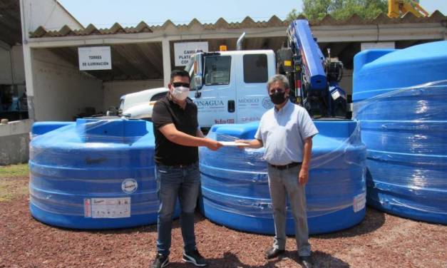 Conagua entregó 14 cisternas en 5 municipios
