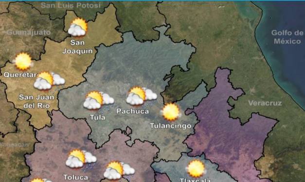 Prevalece ambiente cálido y ventoso en Hidalgo