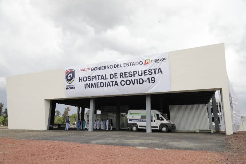 Construyen hospital para atender COVID-19 en Hidalgo, en 15 días