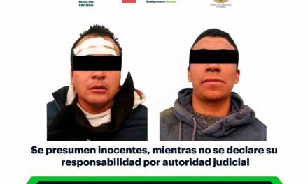Tras persecución, asegura SSPH a dos individuos armados en Ixmiquilpan