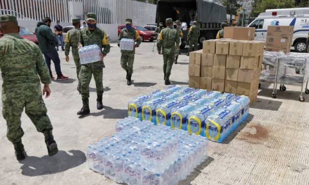 Entrega Sedena insumos a Hospital Materno Infantil de Pachuca