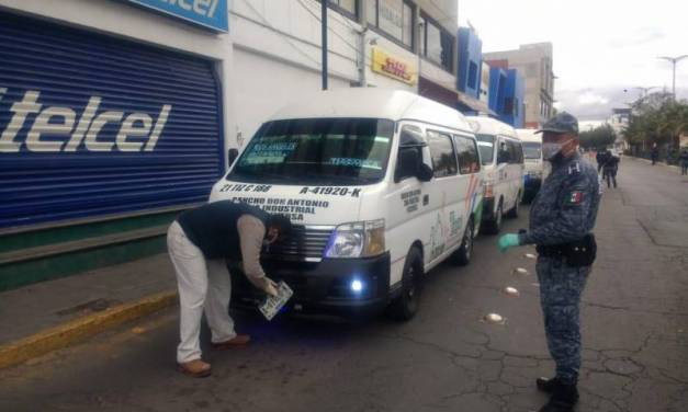 Sancionan a 25 unidades de transporte público por incumplir medidas del Operativo Escudo