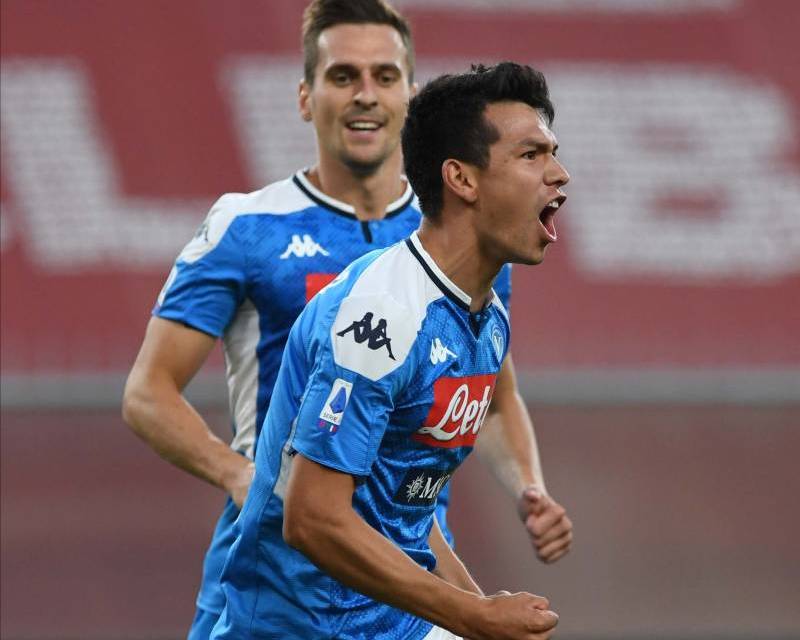 Hirving Lozano anota y le da la victoria al Napoli