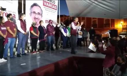 Asiste dirigente nacional de Morena a cierre de Pablo Vargas