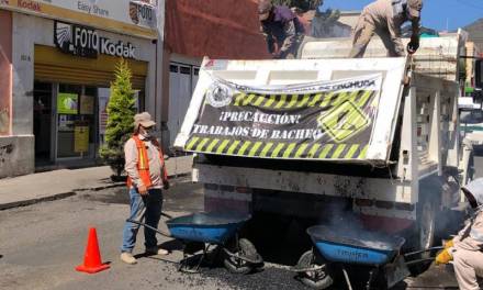 Programa de rebacheo en Pachuca lleva 25% de avance, informa el Concejo